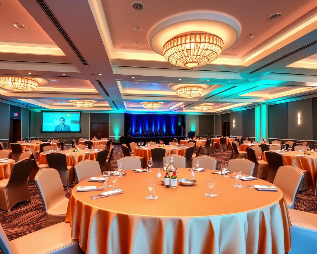 Corporate event ballroom