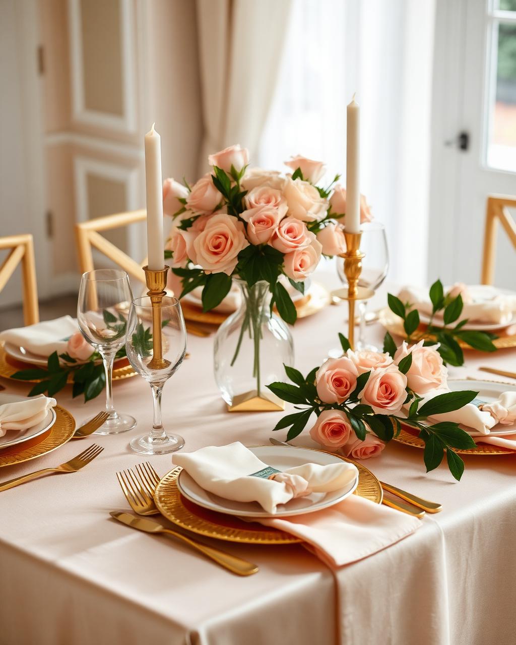Baby shower tablescape